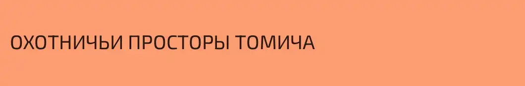 ОХОТНИЧЬИ ПРОСТОРЫ ТОМИЧА